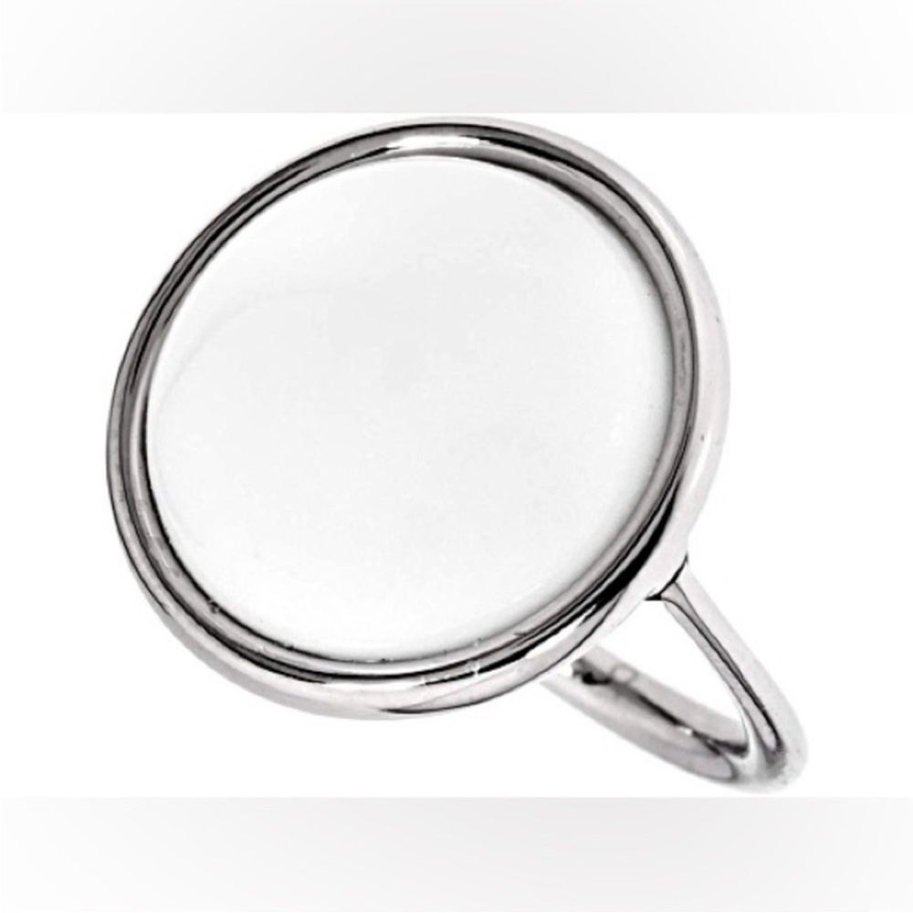 Calvin Klein- Round White Coral Stone Ring - Picture 2 of 7